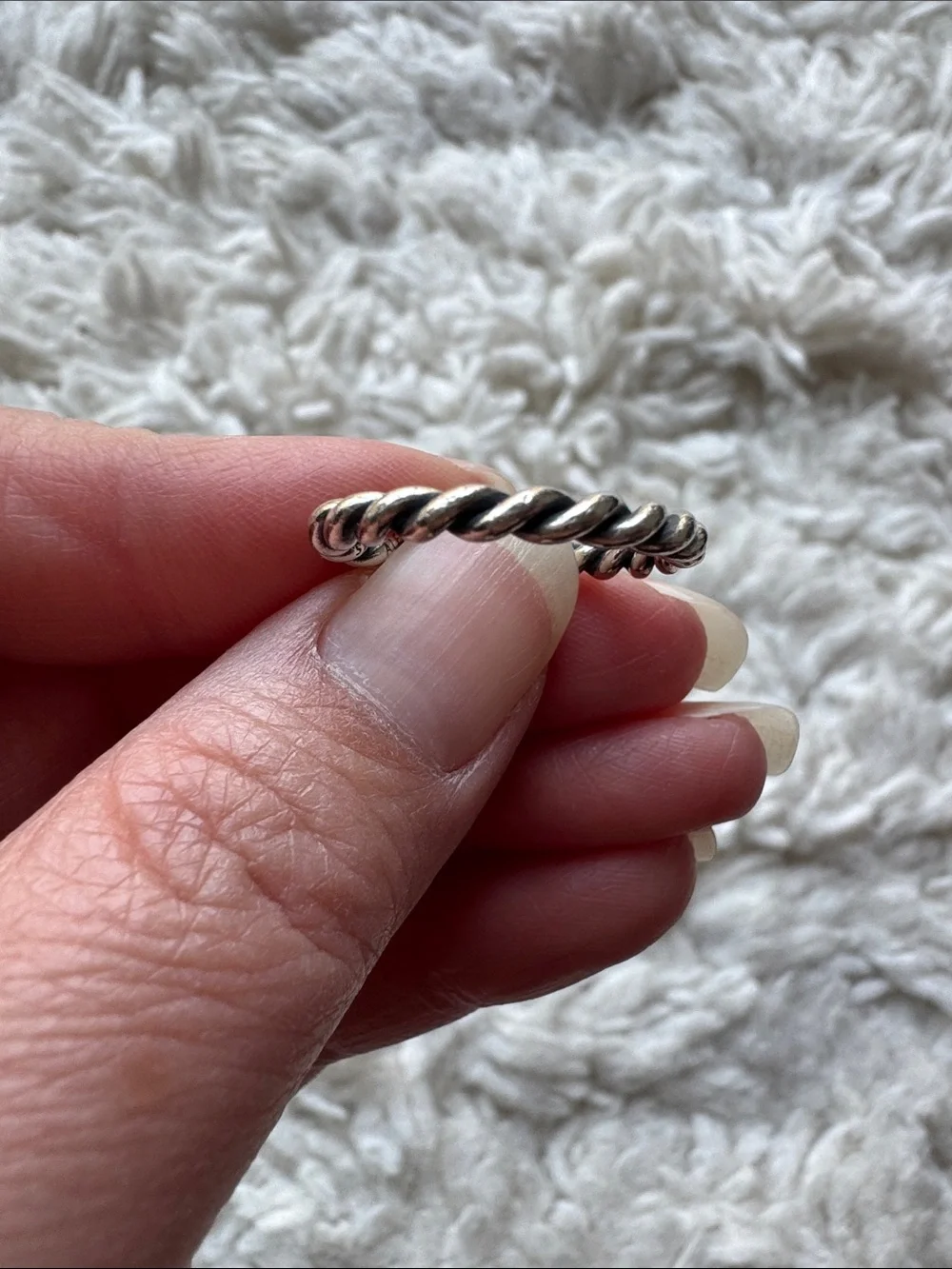Sterling Silver Pandora Twist Ring